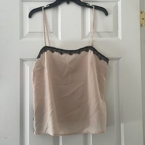 Lace & Mesh lace trim cami